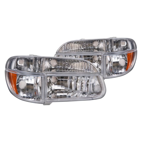 iD Select® - Driver and Passenger Side Chrome Euro Headlights, Ford Explorer