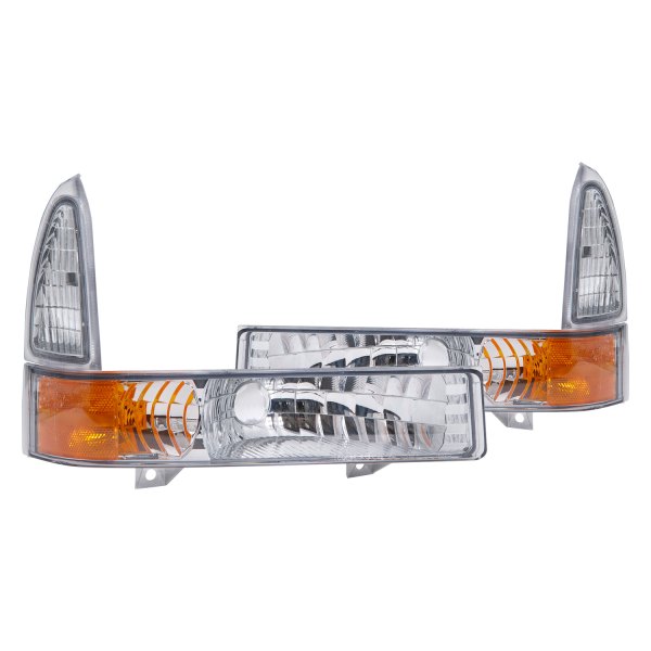 iD Select® - Chrome/Amber/Clear Euro Turn Signal/Parking Lights