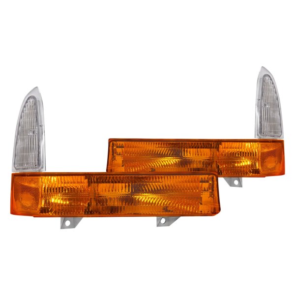 iD Select® - Driver Side Chrome/Amber/Clear Euro Turn Signal/Parking Lights