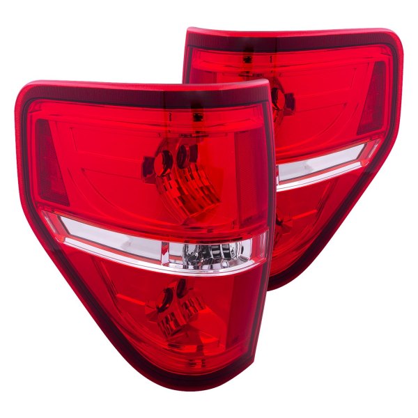 iD Select® - Chrome/Red Euro Tail Lights, Ford F-150