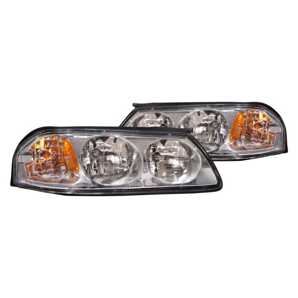 iD Select® - Driver and Passenger Side Chrome Euro Headlights, Chevy Impala
