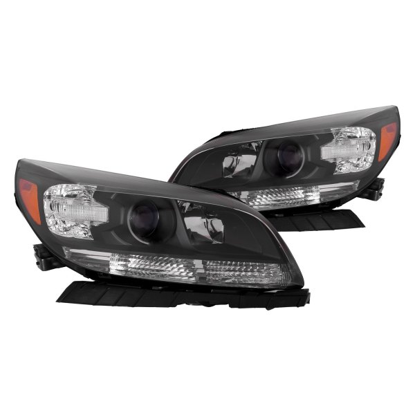 iD Select® - Driver and Passenger Side Chrome Projector Headlights, Chevy Malibu