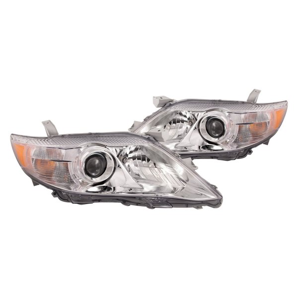 iD Select® - Driver and Passenger Side Chrome Projector Headlights, Toyota Camry