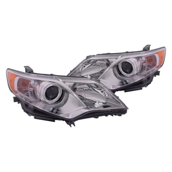 iD Select® - Driver and Passenger Side Chrome Projector Headlights, Toyota Camry