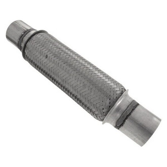 iD Select® - 201 SS Double Braid Exhaust Flex Pipe (2.3" Inlet, 14.8" Length)