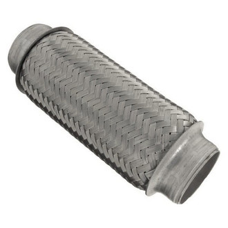iD Select® - 201 SS Double Braid Exhaust Flex Pipe (2" Inlet, 8" Length)