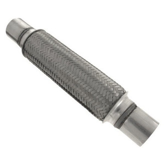 iD Select® - 201 SS Double Braid Exhaust Flex Pipe (2" Inlet, 14.8" Length)
