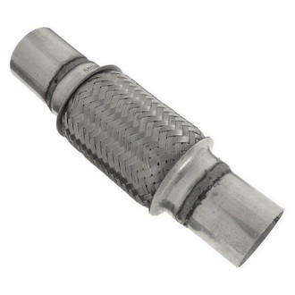 iD Select® - 201 SS Double Braid Exhaust Flex Pipe (2" Inlet, 10" Length)