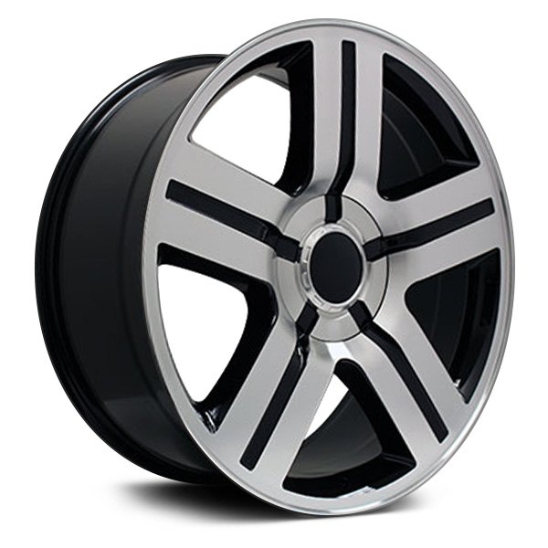 iD Select® - 24 x 9.5 5-Spoke Black Machined Alloy Factory Wheel