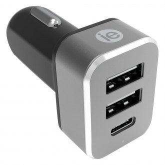 SCOSCHE DCLS242 DoubleUp Dual 12V Adapter with Dual 12W USB Charger 