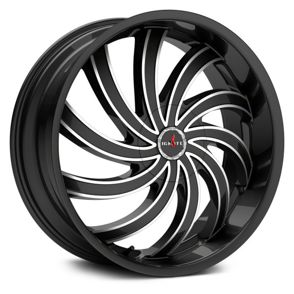 IGNITE Wheels® - FLAME Gloss Black with Milled Accents