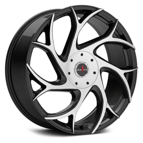 IGNITE WHEELS® - INFERNO Gloss Black with Machined Face