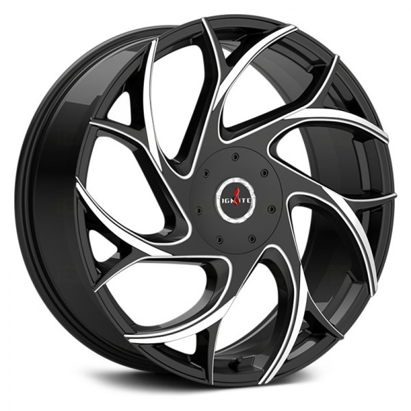 IGNITE WHEELS® - INFERNO Gloss Black with Milled Tips