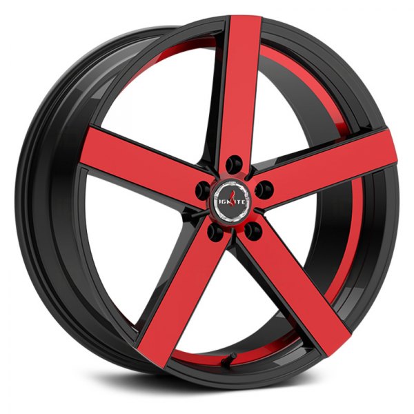 IGNITE WHEELS® - SPARK Gloss Black with Machined Red Accents