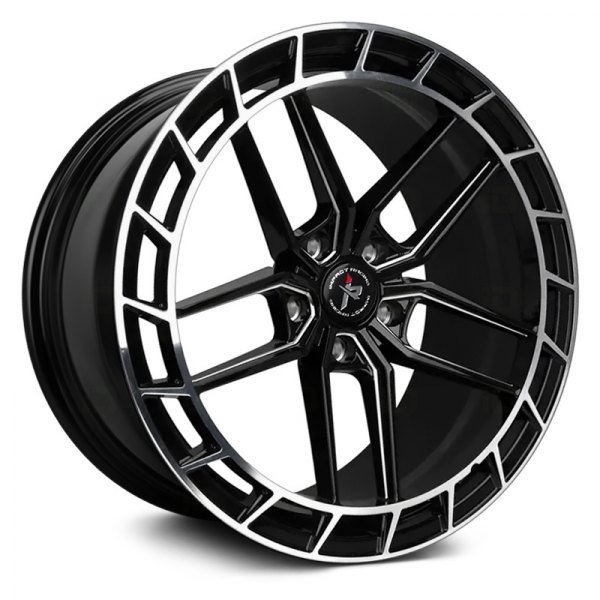 IMPACT RACING® - 611 Gloss Black with Milled Accents and Machined Lip