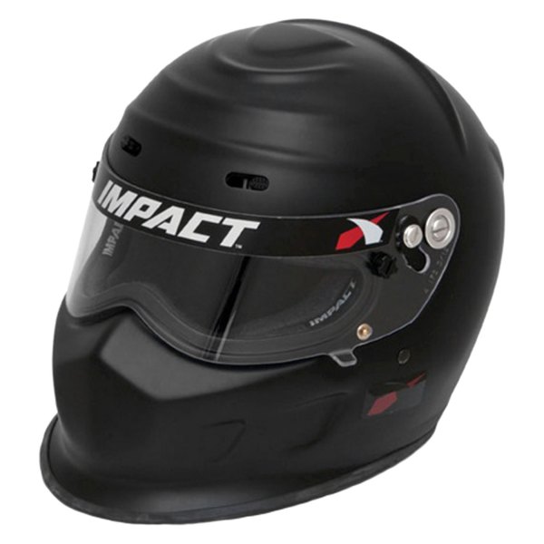 Impact® - Champ Flat Black Fiberglass M Racing Helmet