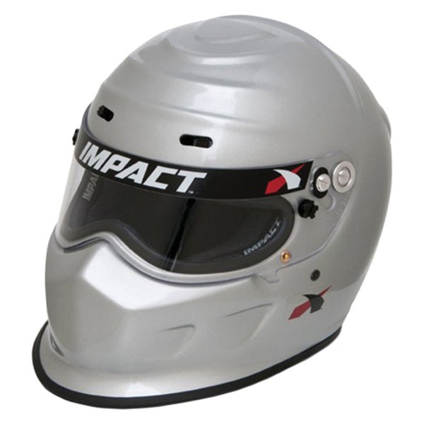 Impact® - Champ™ Silver Fiberglass L Racing Helmet