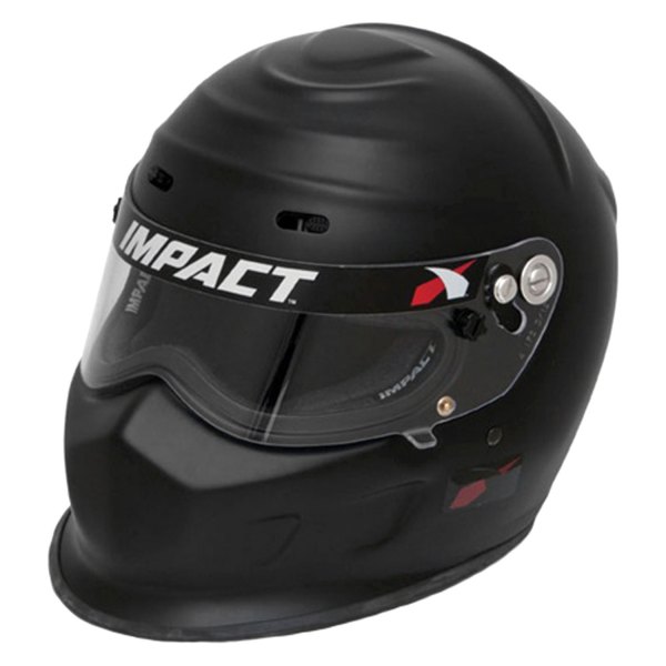 Impact® - Champ™ Flat Black Fiberglass L Racing Helmet