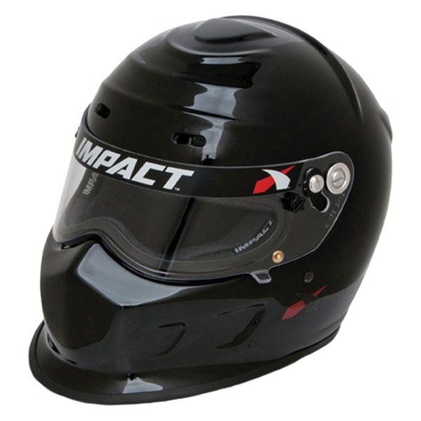 Impact® - Champ Black Fiberglass XL Racing Helmet