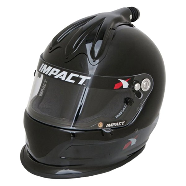 Impact® - Super Charger Black Fiberglass XL Racing Helmet