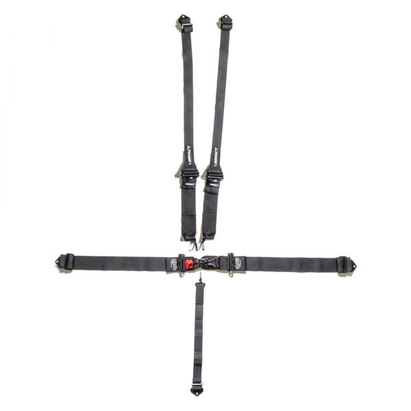 Impact® - 5-Point 3"x2" Transition Latch and Link Individual Shoulder Type Harness, Pull Down Style
