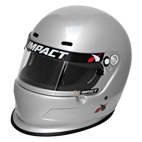Impact® - Charger Silver Fiberglass S Racing Helmet