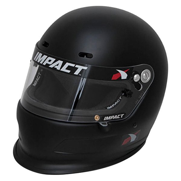 Impact® - Charger Flat Black Fiberglass XL Racing Helmet
