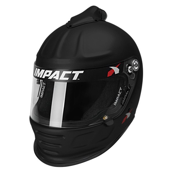 Impact® - Air Draft Flat Black Fiberglass M Racing Helmet