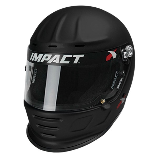 Impact® - Draft TS Flat Black Fiberglass M Racing Helmet