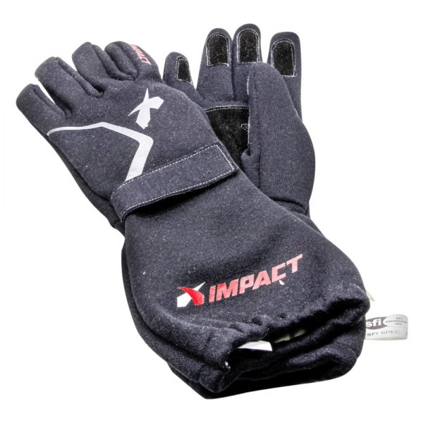 Impact® - Redline Series Black M Racing Gloves