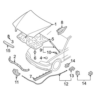 Infiniti OE - Hood & Components