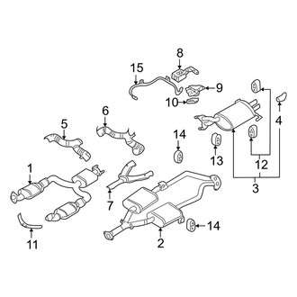 Infiniti OE - Exhaust System - Exhaust Components (Base)