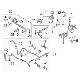 Infiniti OE - Steering Gear & Linkage - Pump & Hoses