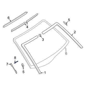 Infiniti OE - Windshield Molding Rivet