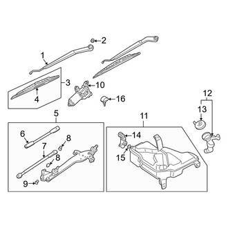 Infiniti OE - Windshield - Wiper & Washer Components