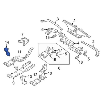 Infiniti OE - Rear Left Instrument Panel Air Duct