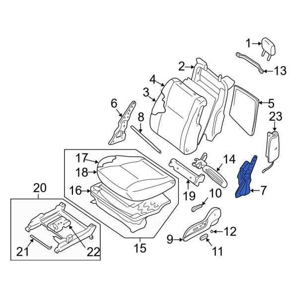 Seat Back Recliner Adjustment Mechanism