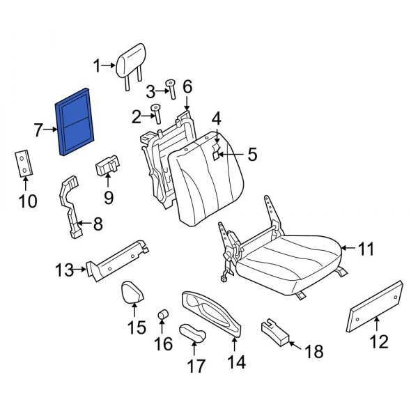 Seat Back Panel