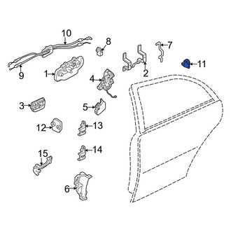 Infiniti OE - Rear Door Lock Striker Plate