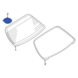 Infiniti OE - Rear Back Glass Seal