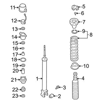 Infiniti OE - Rear Suspension - Shocks & Components (With Electrical Adjust)