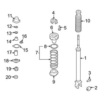 Infiniti OE - Rear Suspension - Shocks & Components (W/O Electrical Adjust)