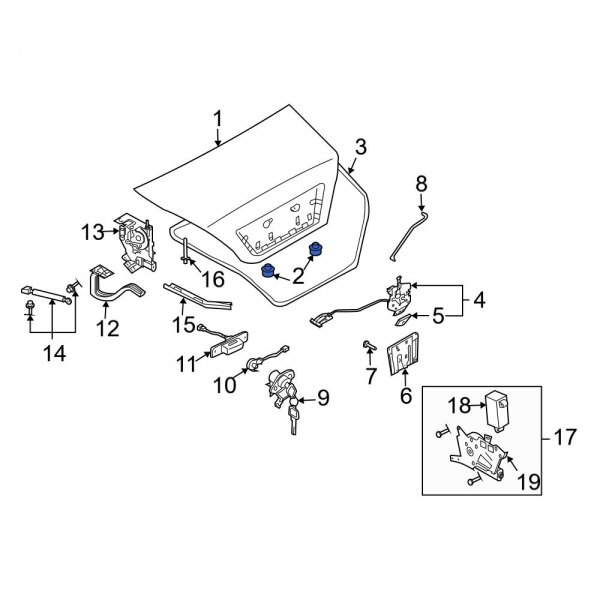 Deck Lid Stop Buffer