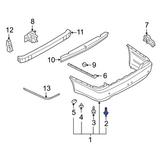 Infiniti OE - Rear Bumper Cover Rivet