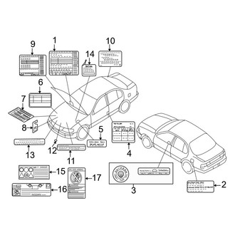 Infiniti OE - Information Labels - Labels