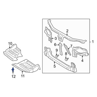 Infiniti OE - Radiator Support Splash Shield Clip