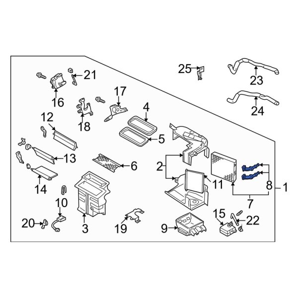 HVAC Heater Hose Outlet Tube