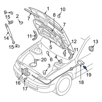 Infiniti OE - Hood Release Cable Screw