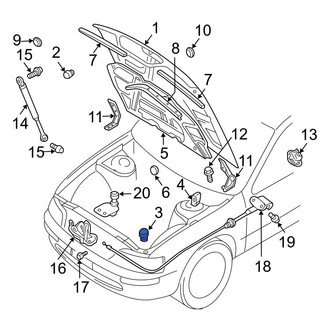 Infiniti OE - Front Hood Stop Buffer