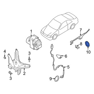 Infiniti OE - Rear Right ABS Wheel Speed Sensor Tone Ring